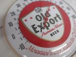 Vintage Export Beer 10" Round Thermometer