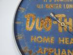 Vintage DUO-THERM Round Thermometer Advertising Sign