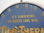 Vintage DUO-THERM Round Thermometer Advertising Sign