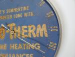 Vintage DUO-THERM Round Thermometer Advertising Sign
