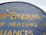 Vintage DUO-THERM Round Thermometer Advertising Sign