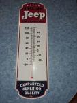 Vintage Jeep Thermometer Sign for Garage or Truck