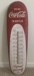 Coca Cola 1950s Vintage Cigar Thermometer Sign