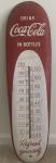 Coca Cola 1950s Vintage Cigar Thermometer Sign