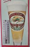 Vintage Kirin Beer Metal Advertising Thermometer
