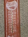 Pepsi-Cola Vintage Metal Wall Thermometer, 27"x8