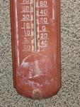 Pepsi-Cola Vintage Metal Wall Thermometer, 27"x8