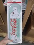Coca-Cola Polar Bear Metal Thermometer Sign