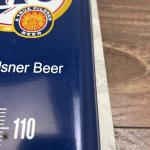 Miller Lite Vintage Advertising Metal Thermometer 17"x5