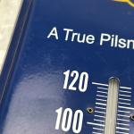 Miller Lite Vintage Advertising Metal Thermometer 17"x5