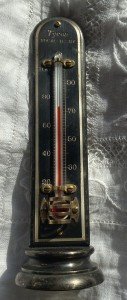 Tycos Art Deco Antique Desktop Thermometer - Rochester