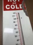 1950s Dr. Pepper Soda Thermometer Sign 27”