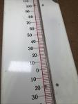 1950s Dr. Pepper Soda Thermometer Sign 27”