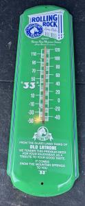 Vintage 1992 Rolling Rock Beer Thermometer