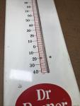 1950s Dr. Pepper Soda Thermometer Sign 27”