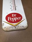 1950s Dr. Pepper Soda Thermometer Sign 27”