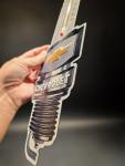 Chevrolet Spark Plug Vintage Wall Thermometer Sign