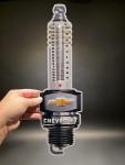 Chevrolet Spark Plug Vintage Wall Thermometer Sign