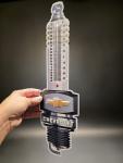 Chevrolet Spark Plug Vintage Wall Thermometer Sign