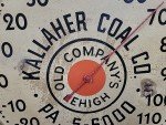 Vintage Kalleher Coal Co. Round Wall Thermometer