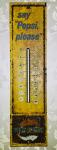 1967 Say Pepsi, Please Vintage Metal Thermometer