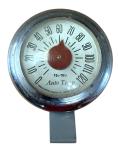 Vintage Chrome Auto Temp Thermometer by Germanow-Simon Co