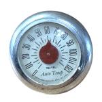 Vintage Chrome Auto Temp Thermometer by Germanow-Simon Co