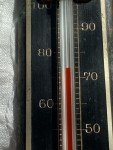 Tycos Art Deco Antique Desktop Thermometer - Rochester