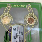 Vintage 1950 Lucky Advertising Thermometer