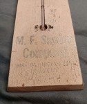 M.F. Snyder Auto Loans Antique Wooden Thermometer