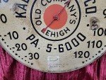 Vintage Kalleher Coal Co. Round Wall Thermometer