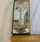 Vintage Window Thermometer with Bird Scene