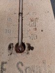 M.F. Snyder Auto Loans Antique Wooden Thermometer