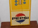 1964 Say Pepsi Please Antique Metal Thermometer