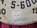 Vintage Kalleher Coal Co. Round Wall Thermometer