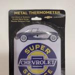 Chevrolet Super Service Garage Vintage Metal Thermometer