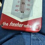 Royal Crown Cola Steel Thermometer Sign