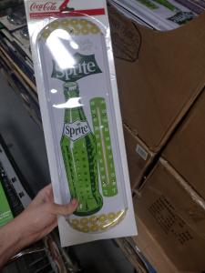 Sprite Soda Thermometer with Vintage Advertising Sign
