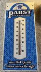 Pabst Blue Ribbon Beer Metal Thermometer Sign 20.5