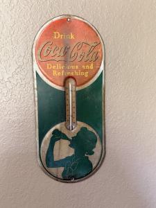 1939 Coca Cola Sign Thermometer by Robertson