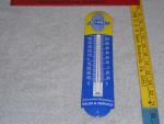 Vintage Chevrolet Bowtie Porcelain Thermometer Sign