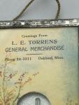 L.E. Torens Oakland Minn Vintage Advertising Thermometer