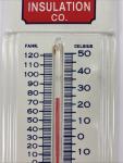 Wilkinson Insulation Vintage Metal Wall Thermometer