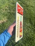 Royal Crown Cola Embossed Metal Thermometer Sign