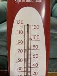 Coca Cola Cigar Advertising Thermometer Sign