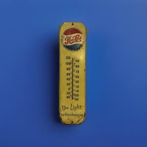 1950s Pepsi Cola Large Advertising Thermometer