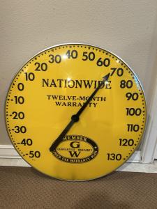 18” Nationwide Used Car Warranty Advertising Thermometer