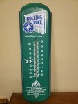 Rolling Rock Beer Vintage Tin Thermometer 1998