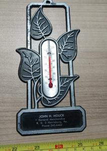 Vintage John H. Houck Advertising Thermometer