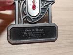 Vintage John H. Houck Advertising Thermometer